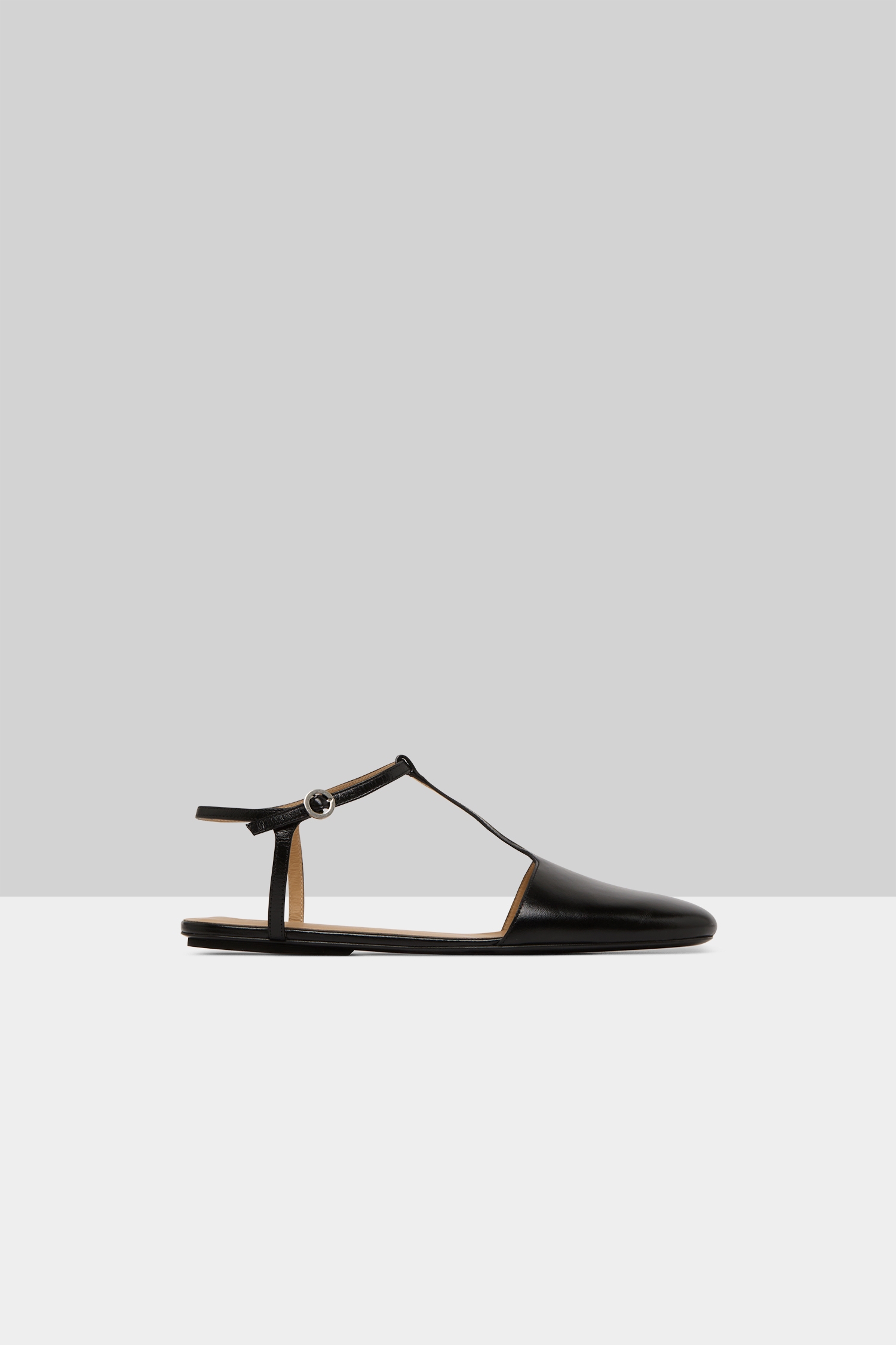 Distesa Black Ballerina Shoes