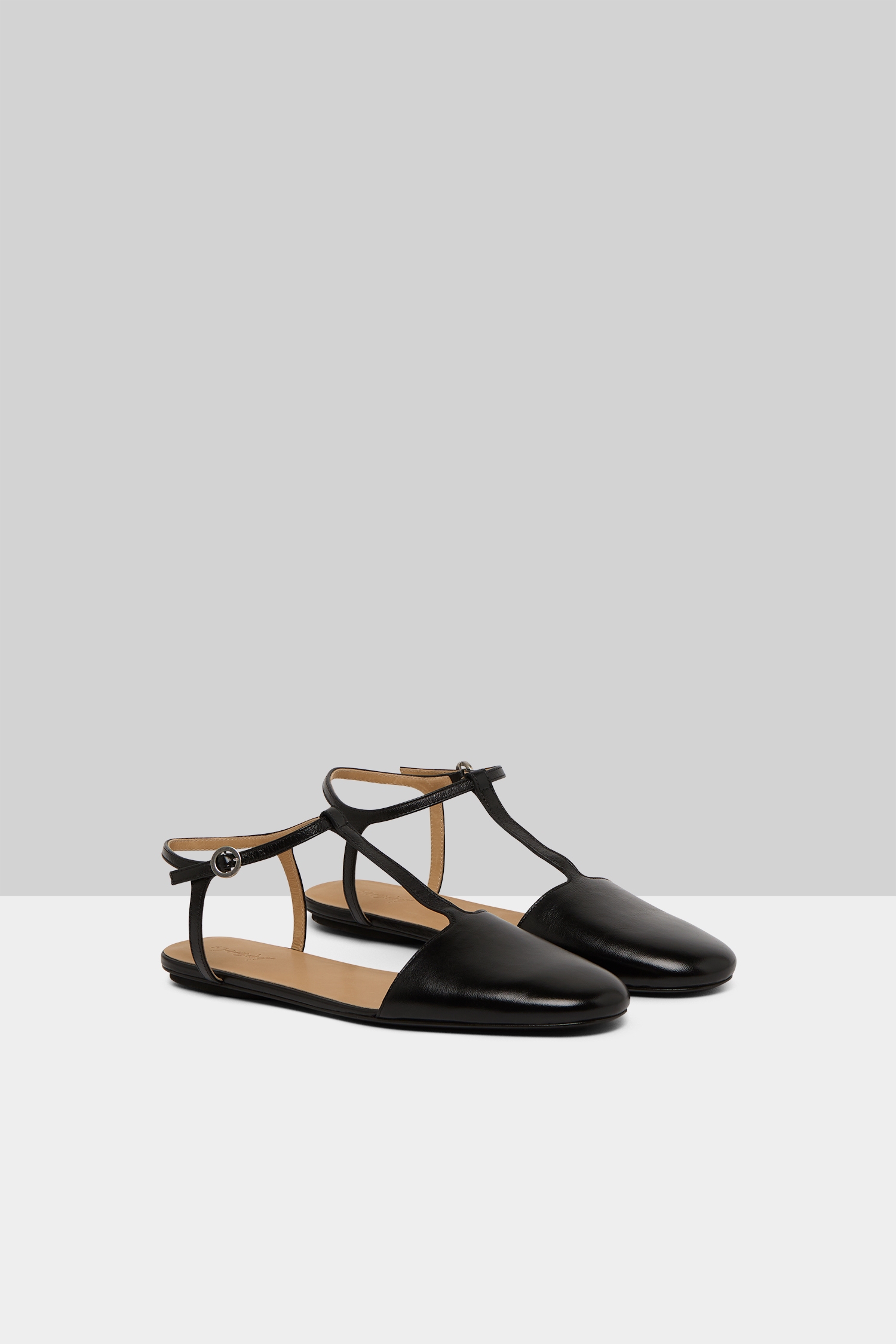 Distesa Black Ballerina Shoes