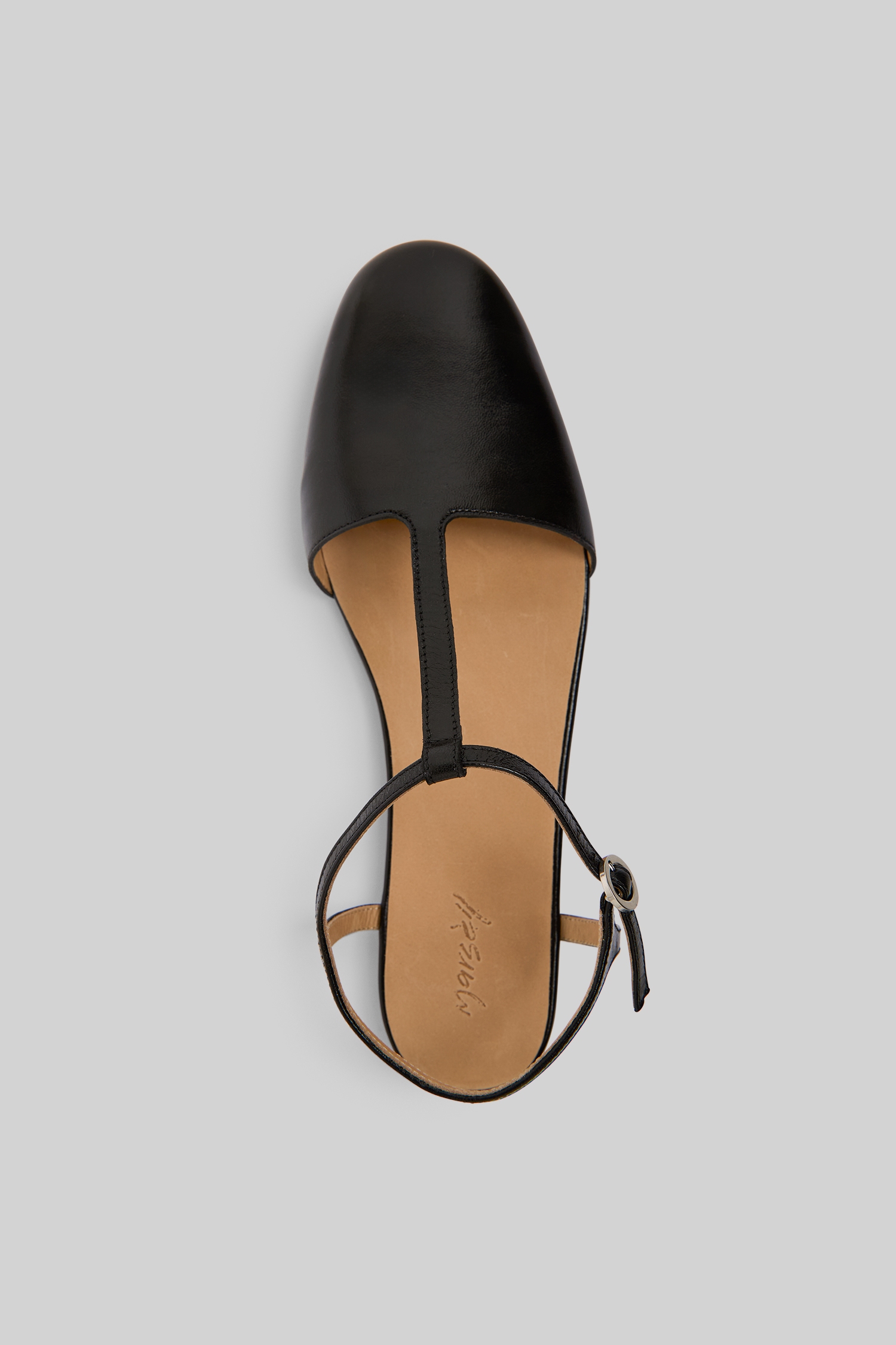 Distesa Black Ballerina Shoes
