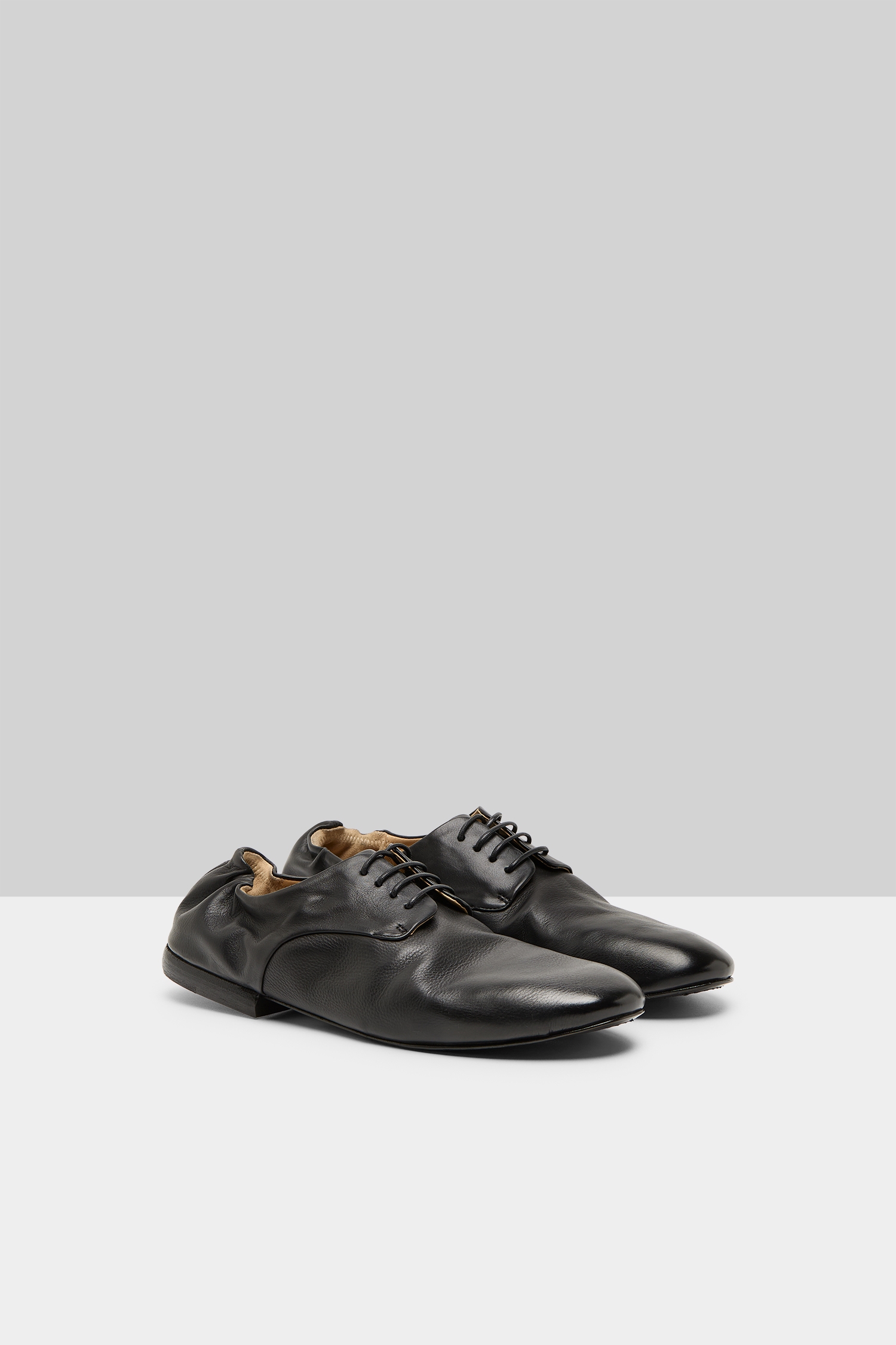 Mandolo Black Derby Shoes