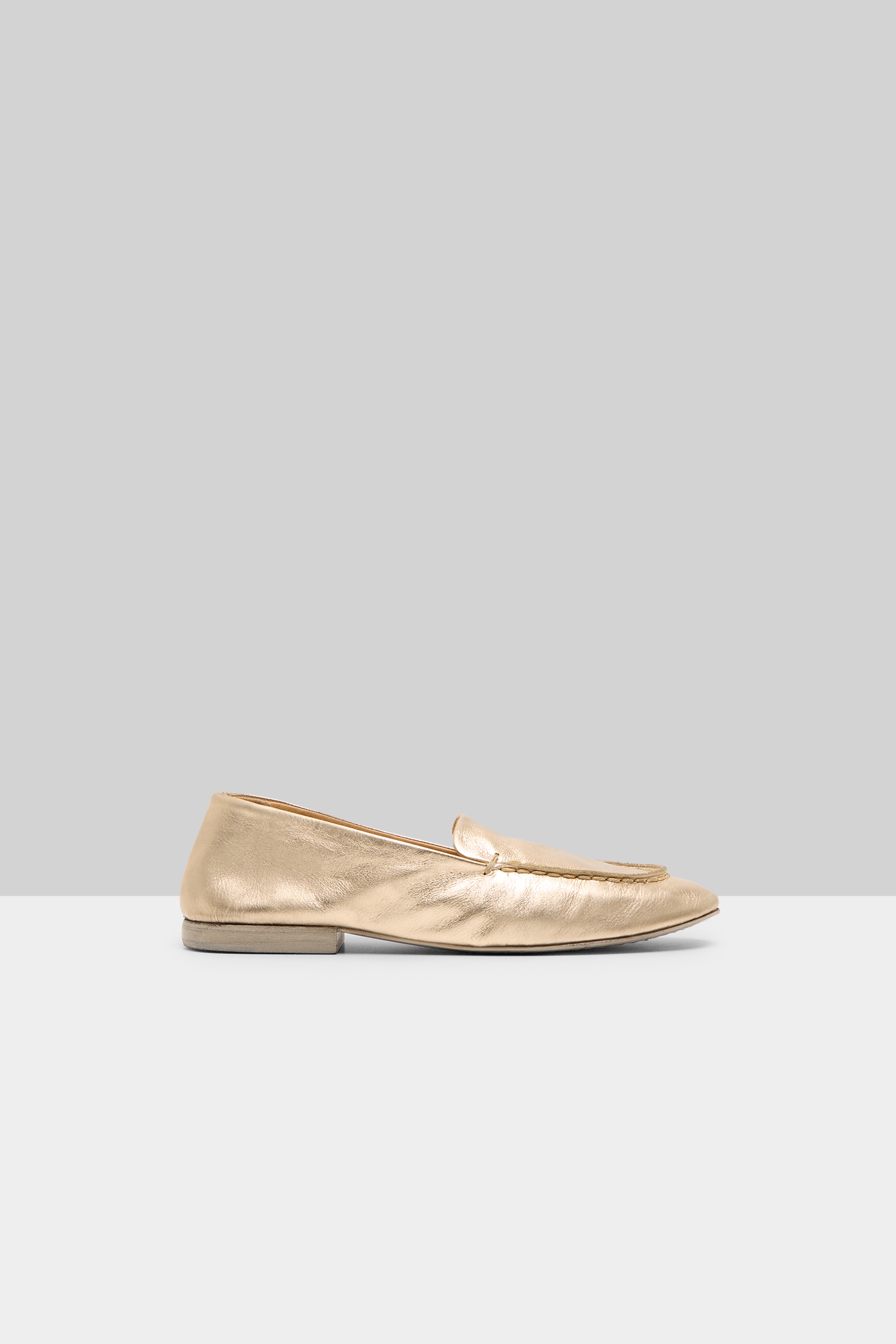 Mandolo Platinum Foil Loafers
