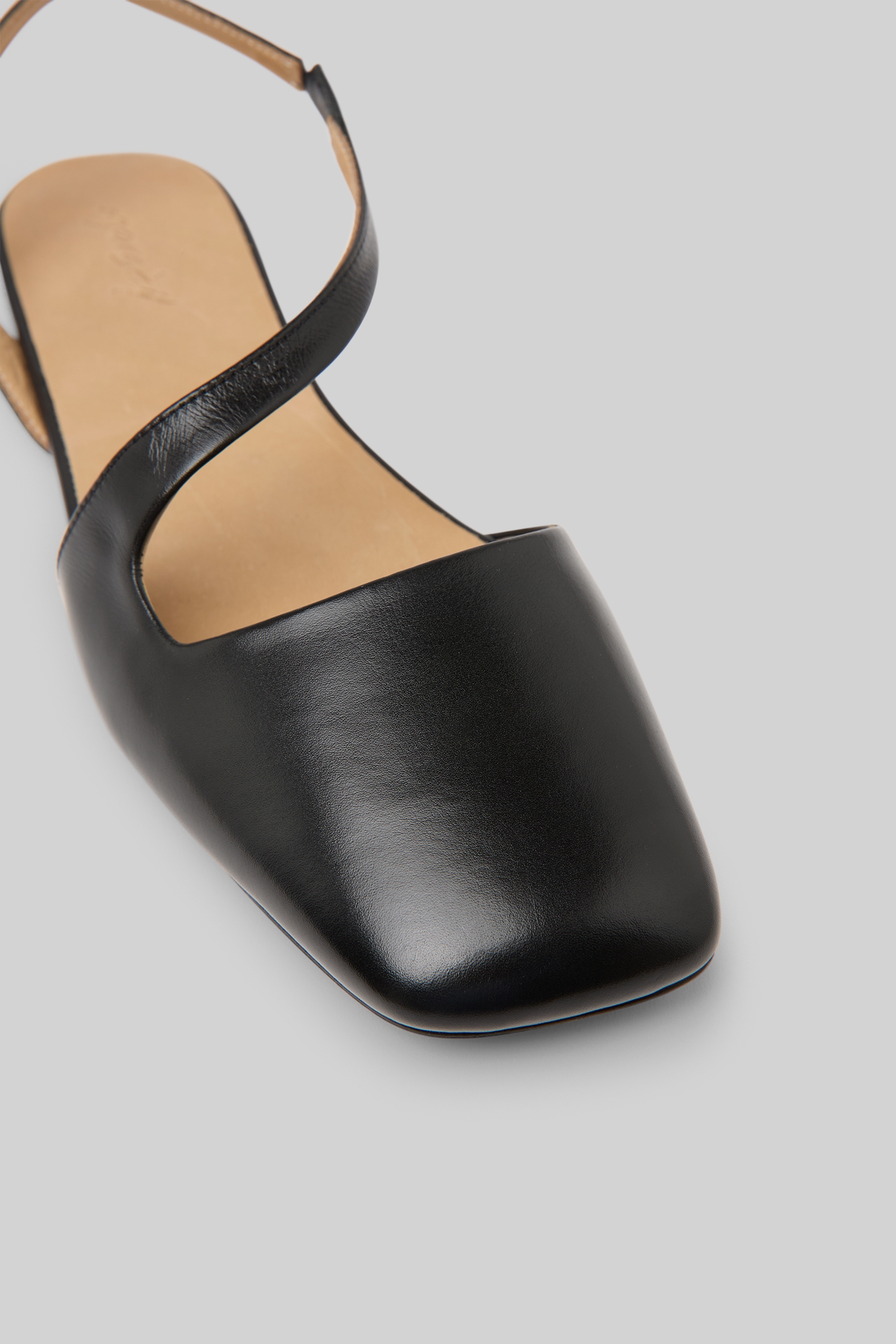 Quadrangolo Black Ballerina Shoes