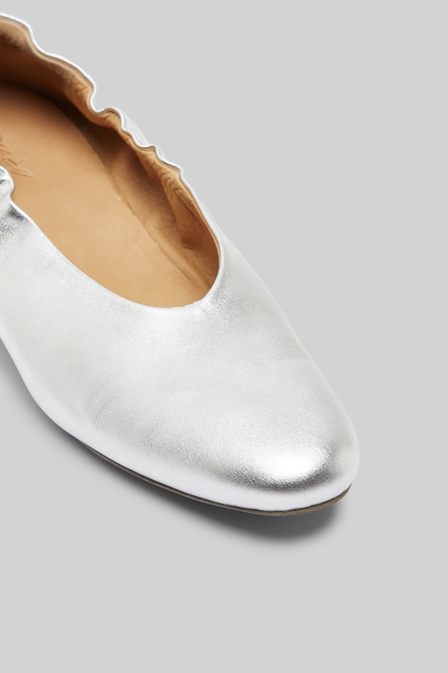 Scia Silver Foil Pumps