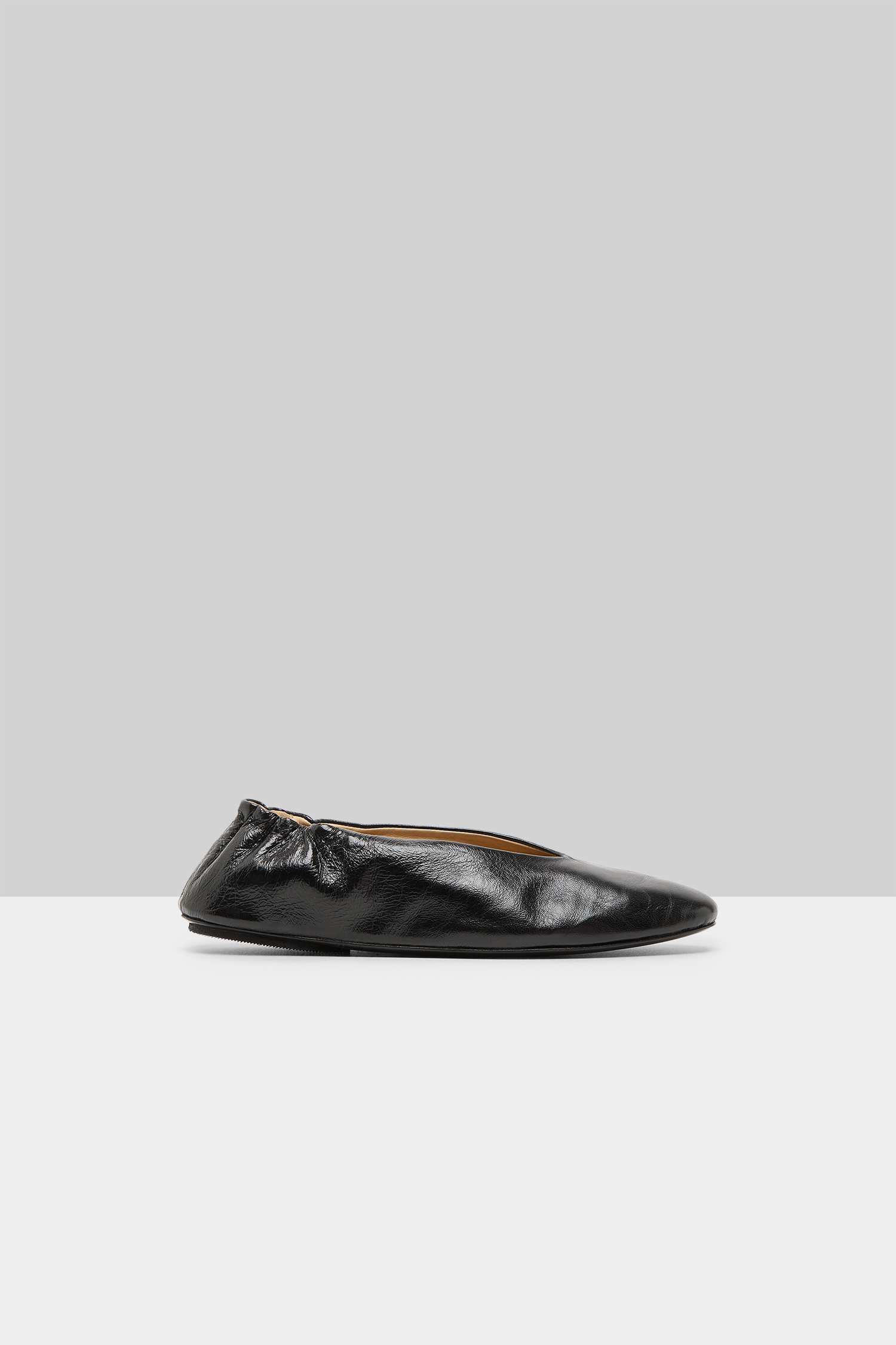 Strascico Black Ballerina Shoes