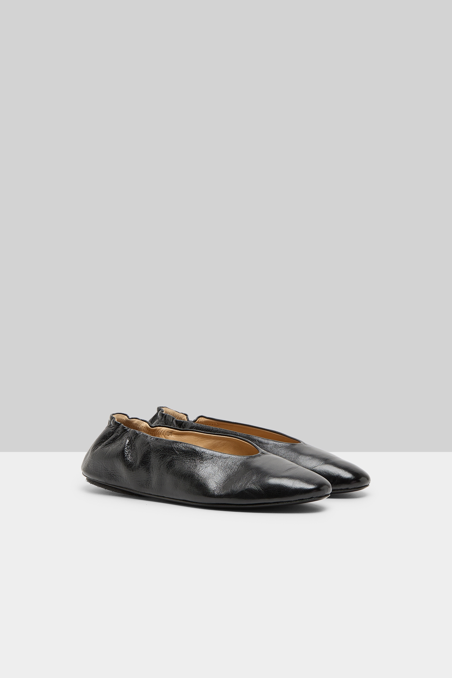 Strascico Black Ballerina Shoes
