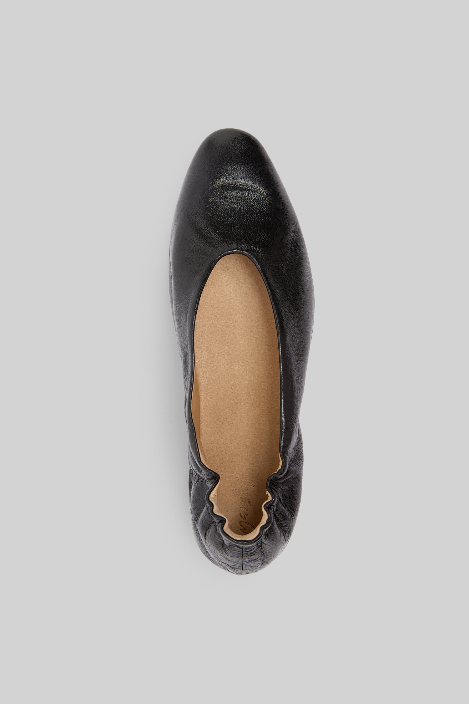 Strascico Black Ballerina Shoes