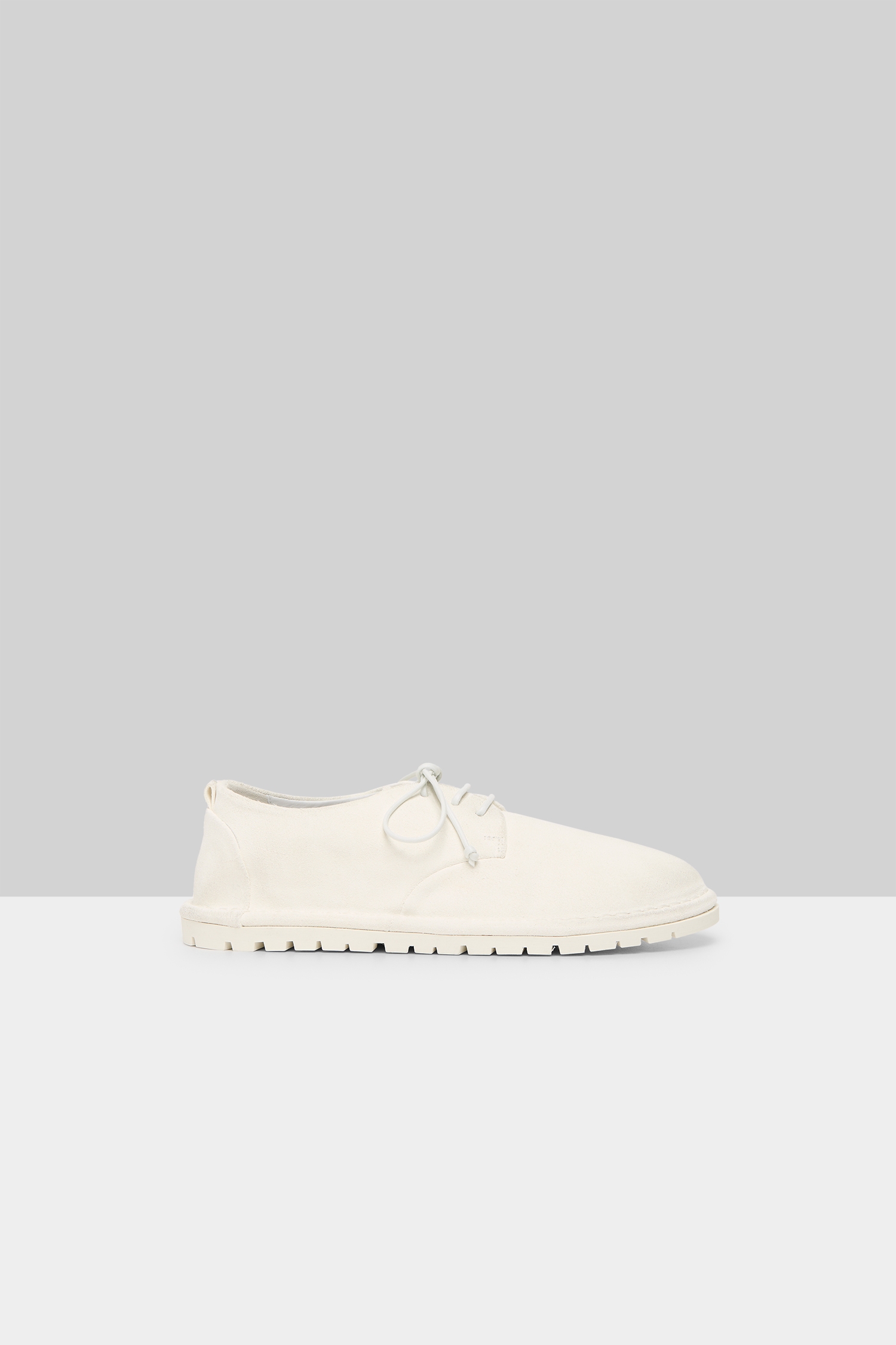 Sancrispa Optical White Suede Derby Shoes