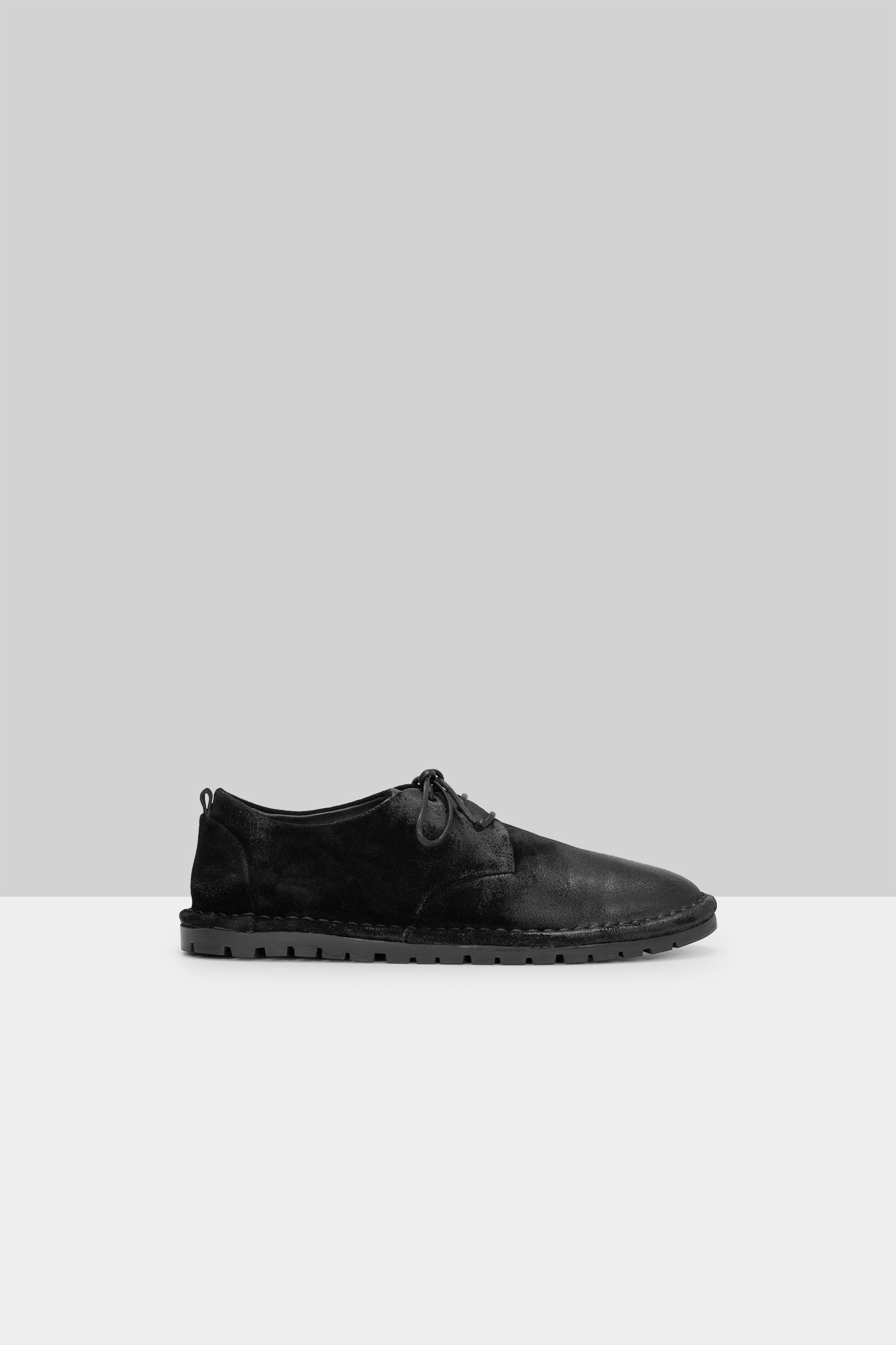 Sancrispa Black Suede Derby Shoes