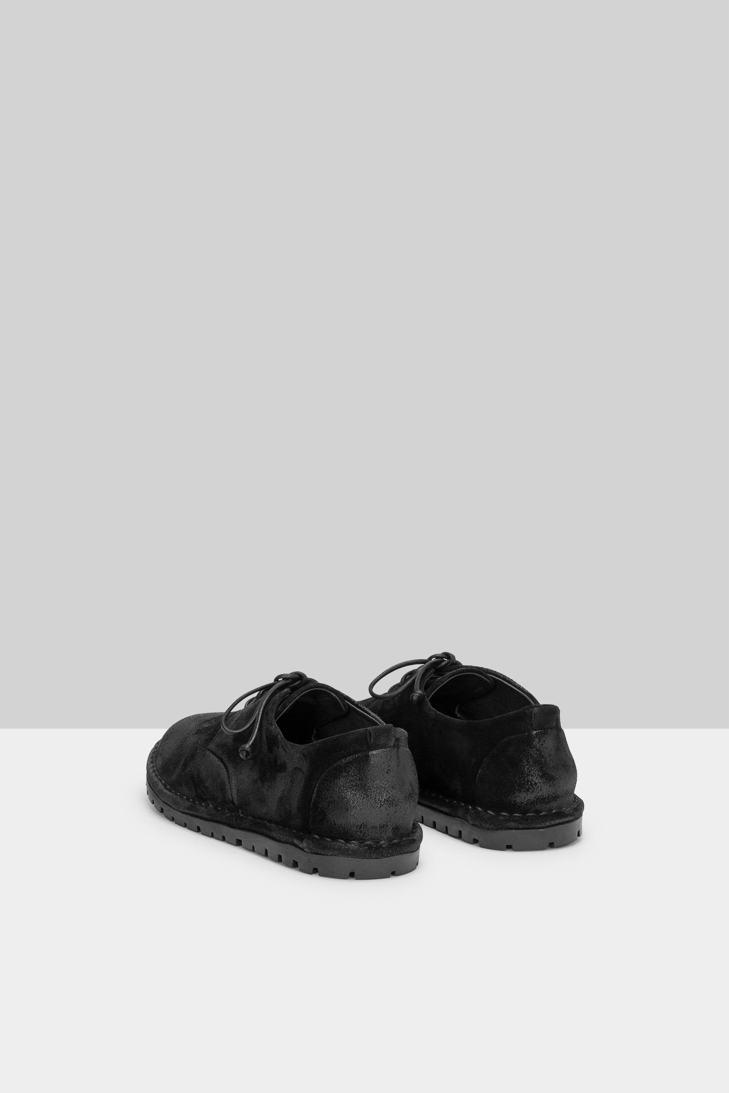 Sancrispa Black Suede Derby Shoes