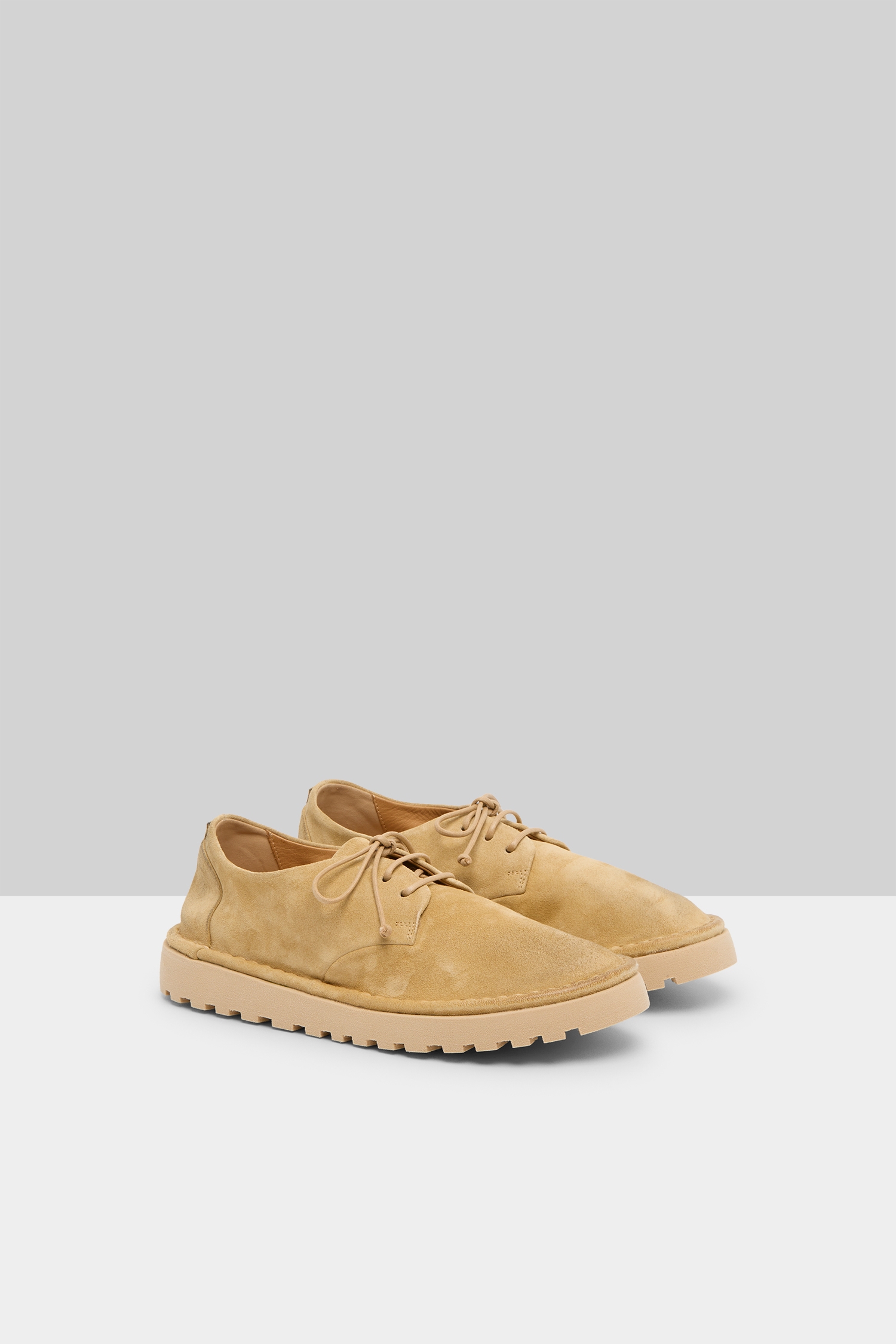 Sancrispa Alta Pomice Biscuit Suede Derby Shoes