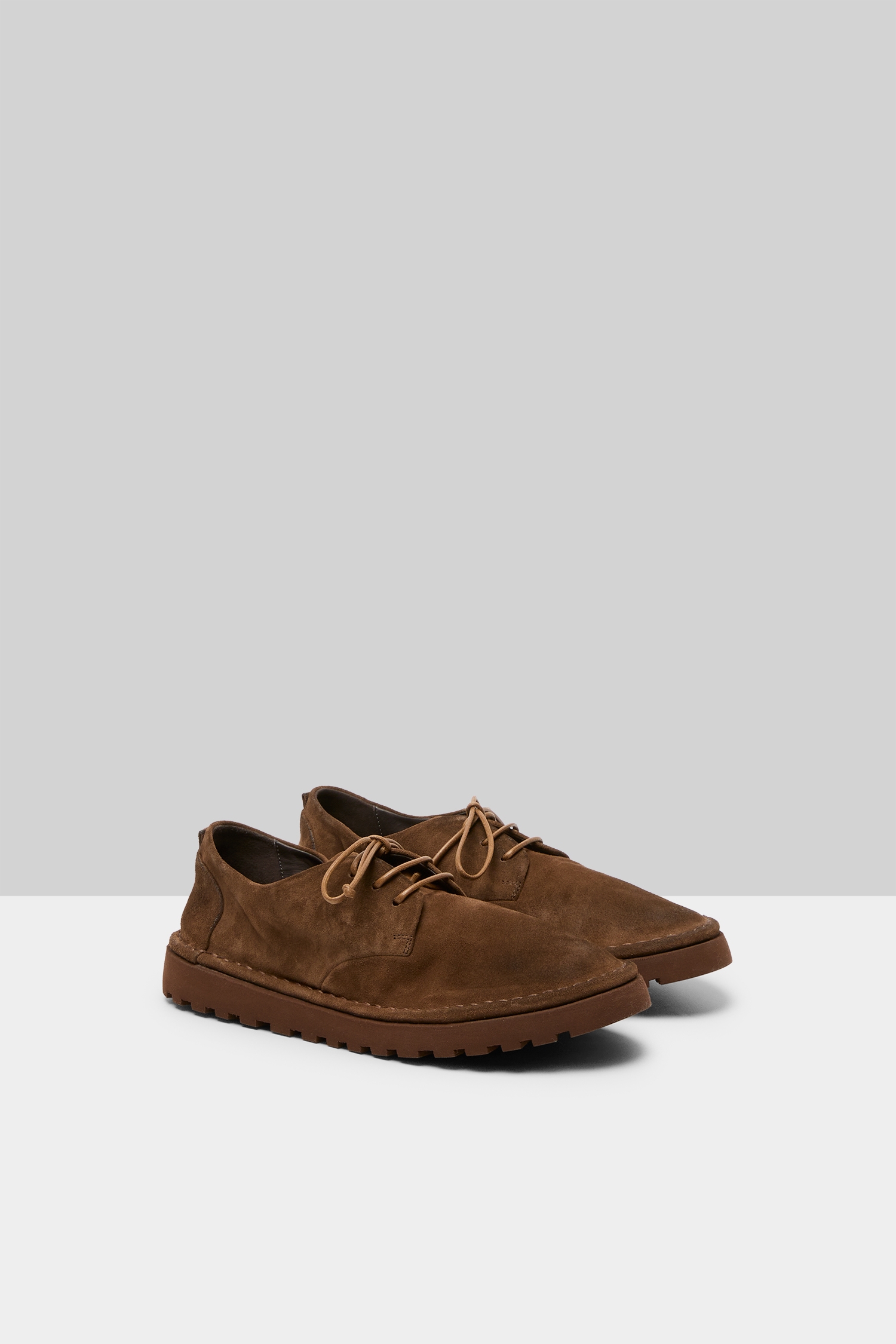Sancrispa Alta Pomice Chocolate Suede Derby Shoes