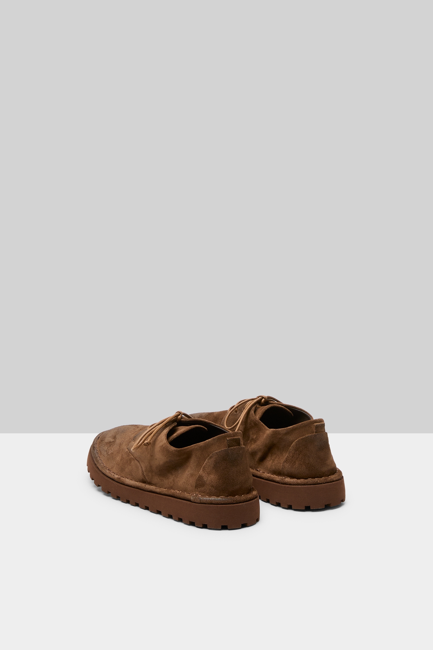 Sancrispa Alta Pomice Chocolate Suede Derby Shoes
