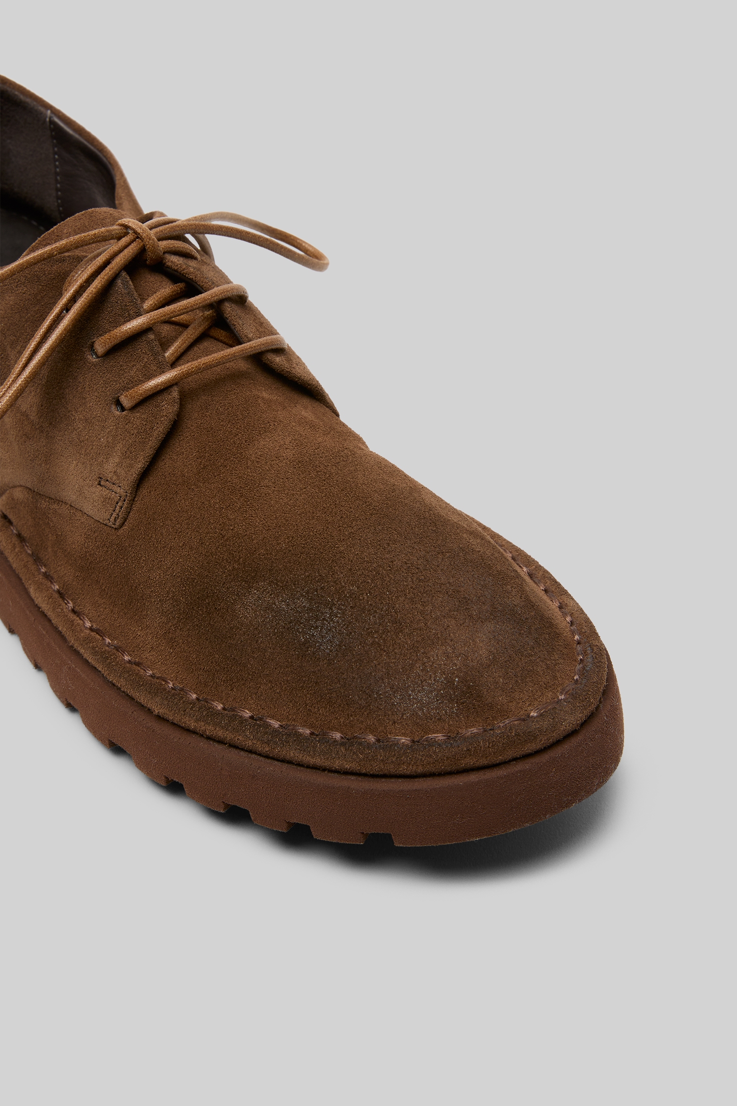 Sancrispa Alta Pomice Chocolate Suede Derby Shoes