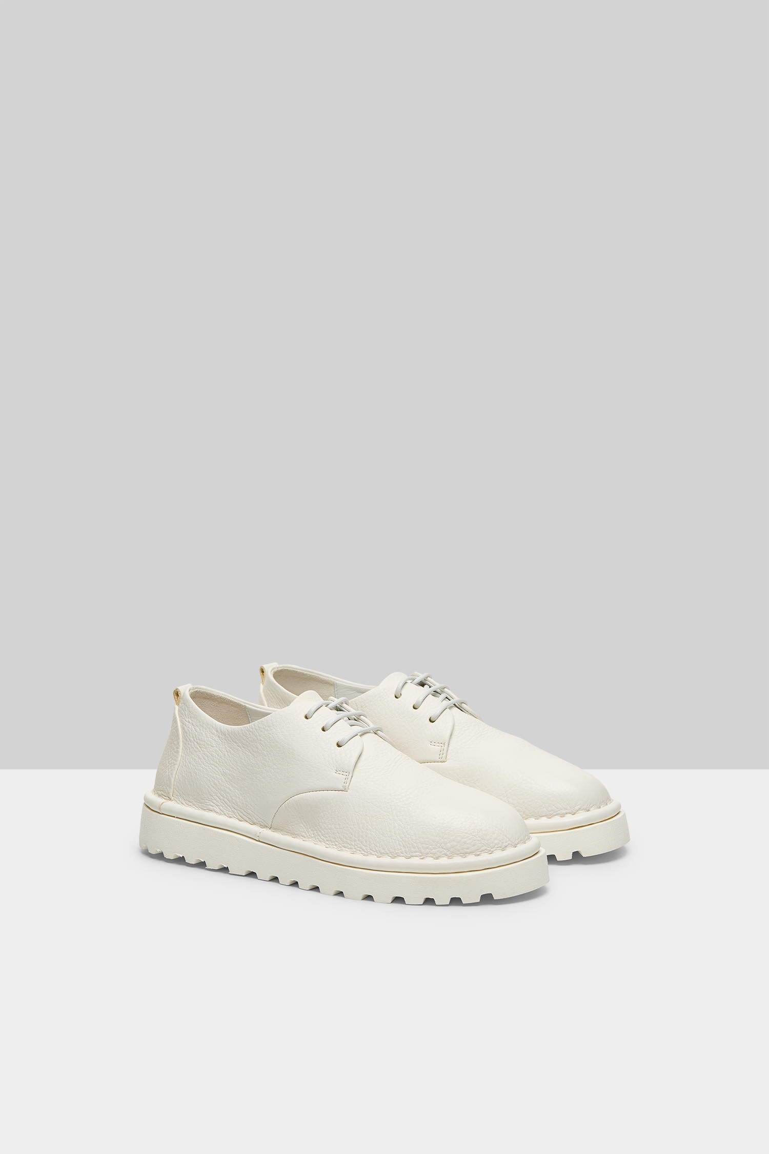 Sancrispa Alta Pomice Optical White Derby Shoes