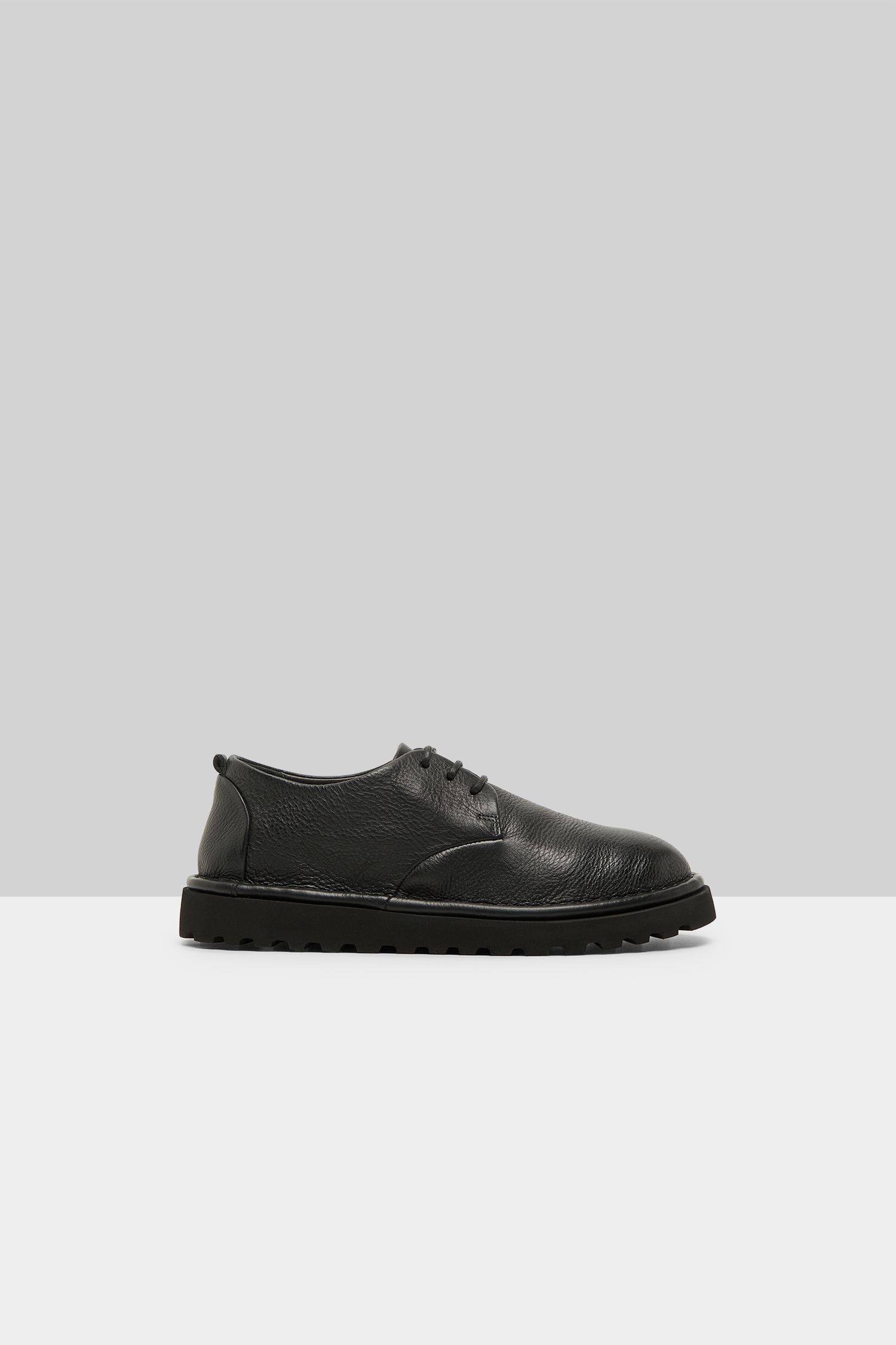 Sancrispa Alta Pomice Black Derby Shoes