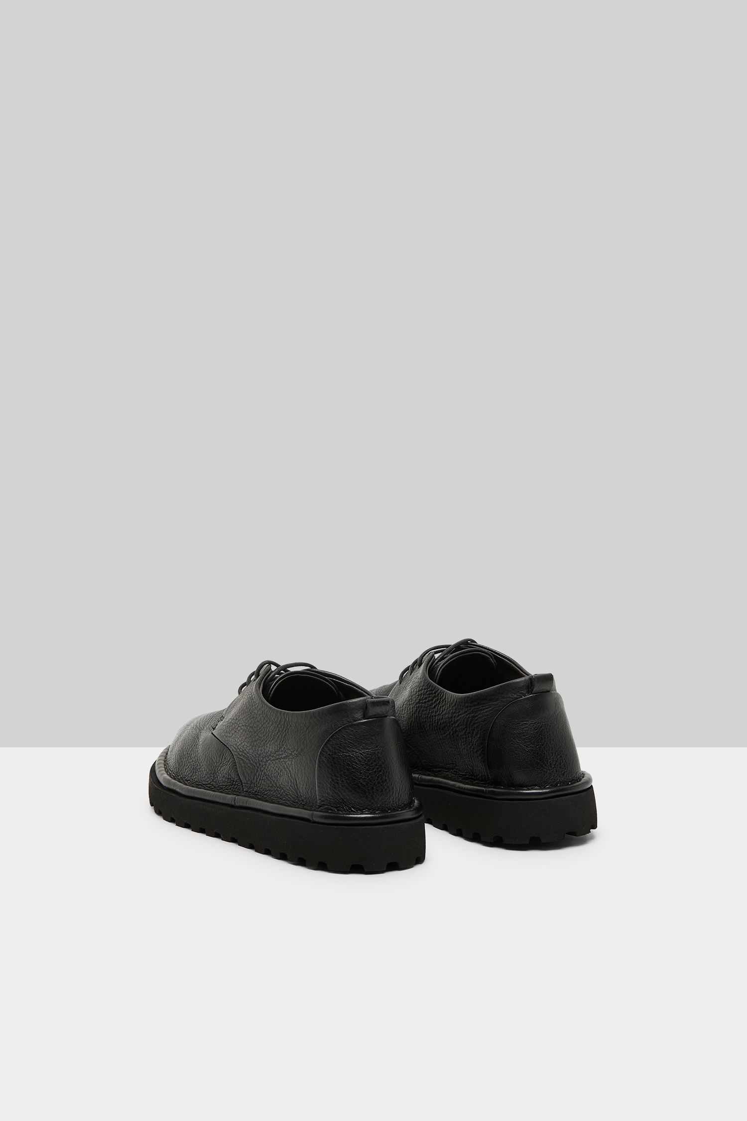Sancrispa Alta Pomice Black Derby Shoes