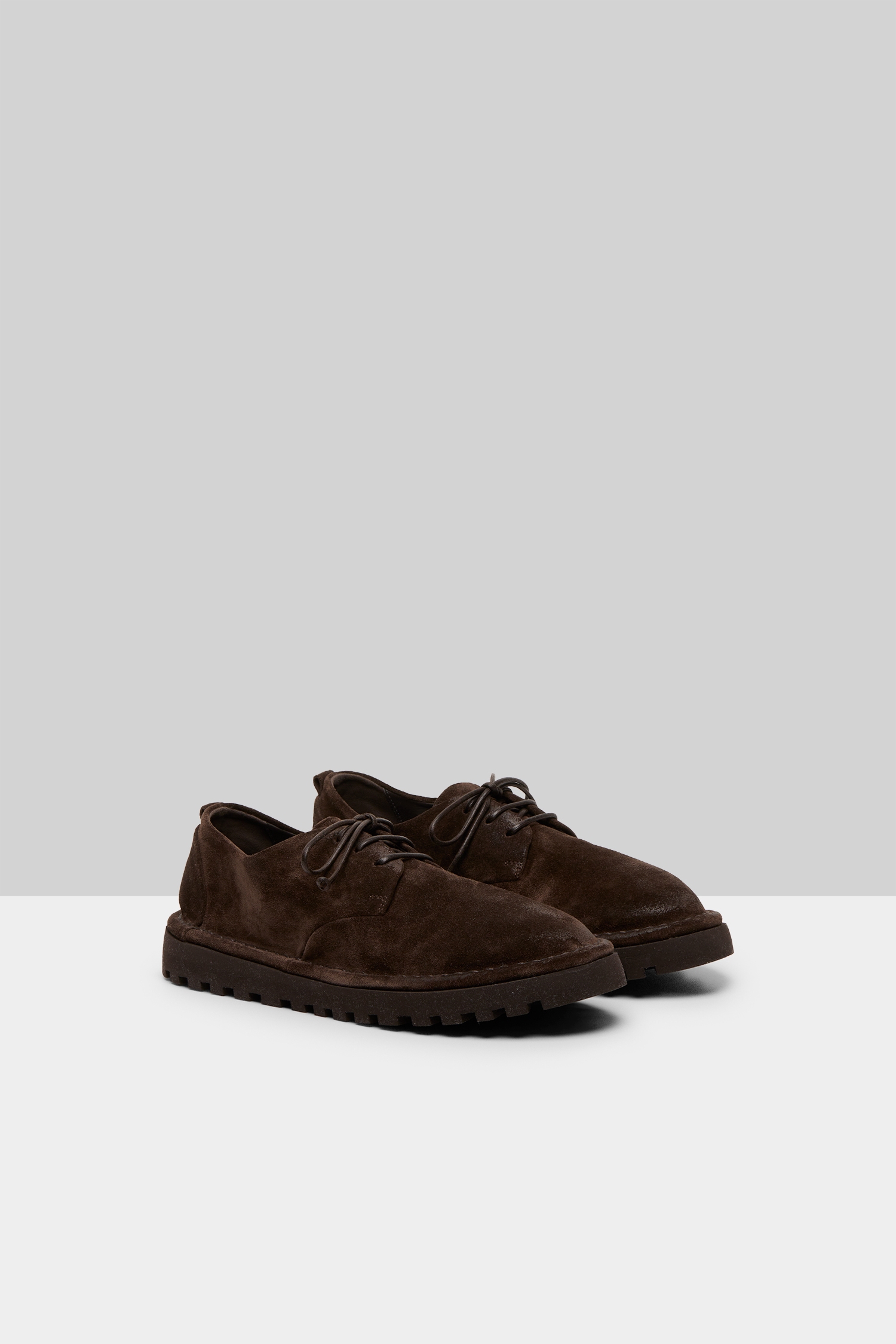 Sancrispa Alta Pomice Dark Brown Derby Shoes