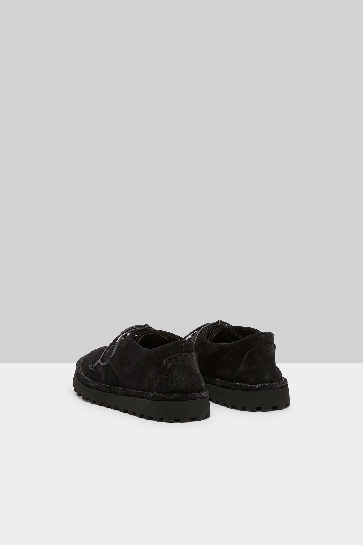 Sancrispa Alta Pomice Black Derby Shoes