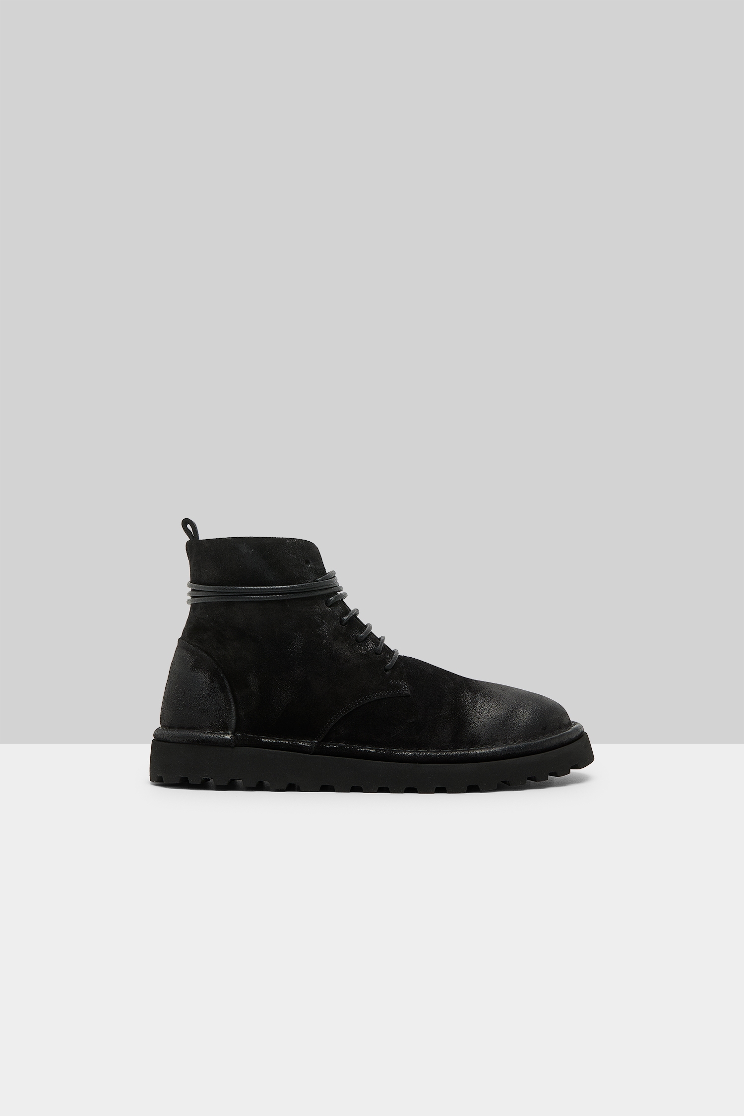 Sancrispa Alta Pomice Black Ankle Boots