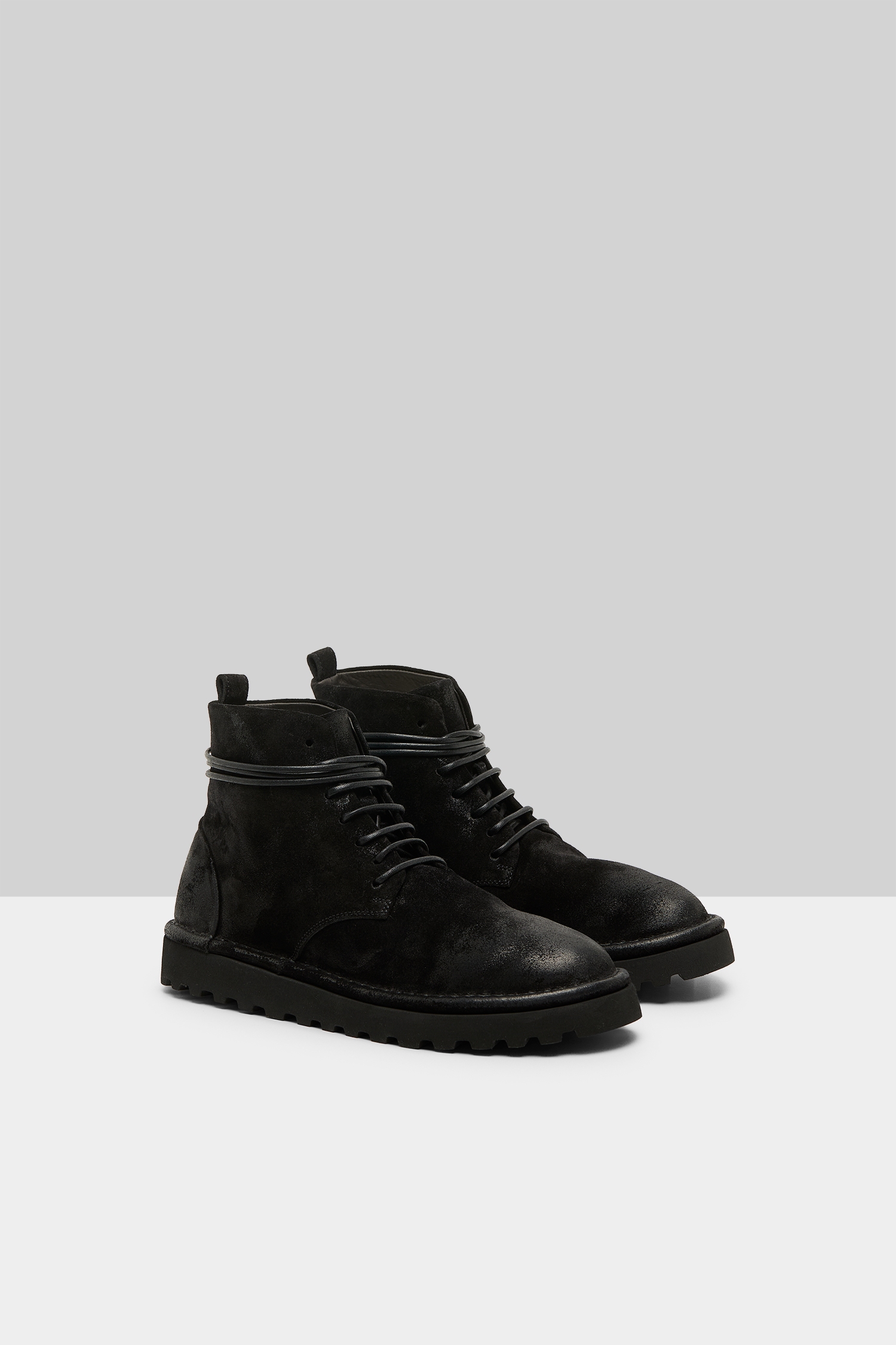 Sancrispa Alta Pomice Black Ankle Boots
