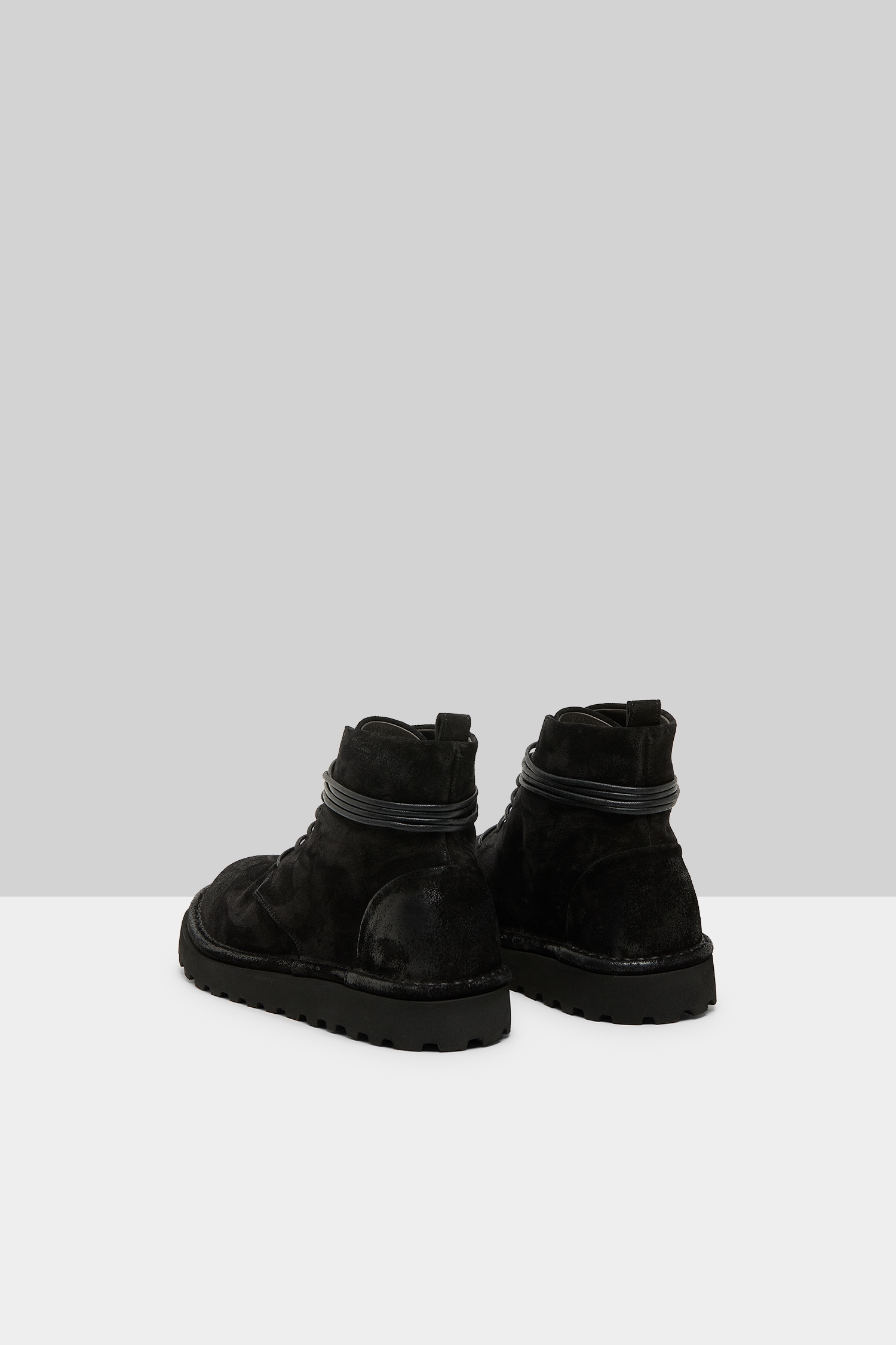 Sancrispa Alta Pomice Black Ankle Boots