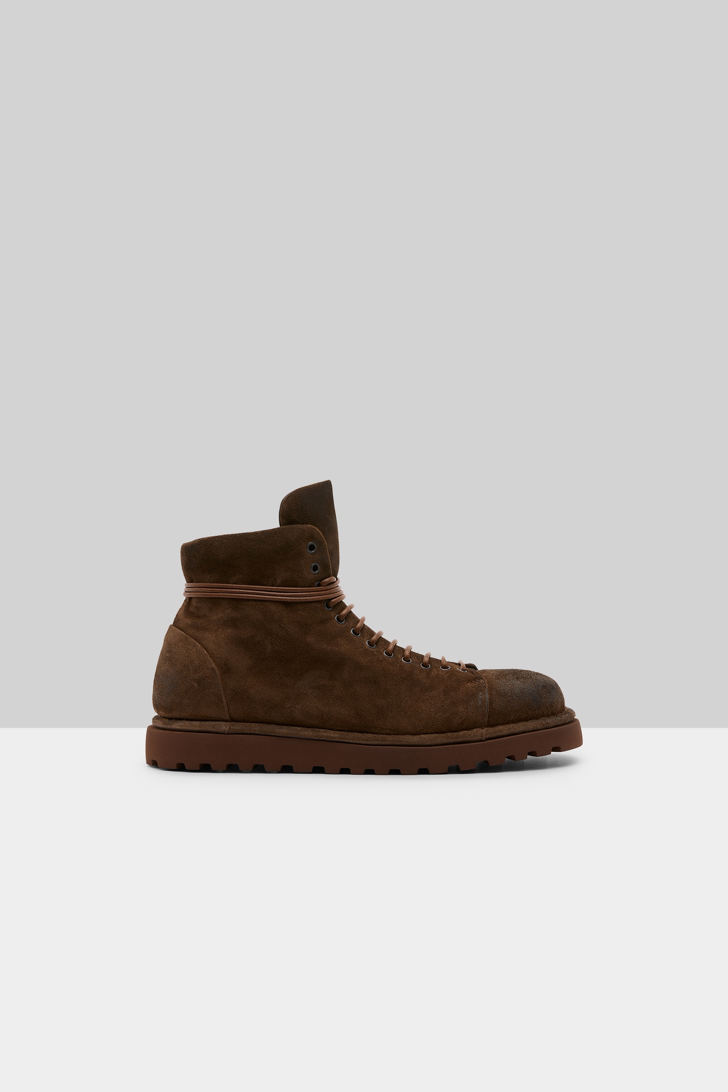 Pallottola Pomice Chocolate Suede Ankle Boots