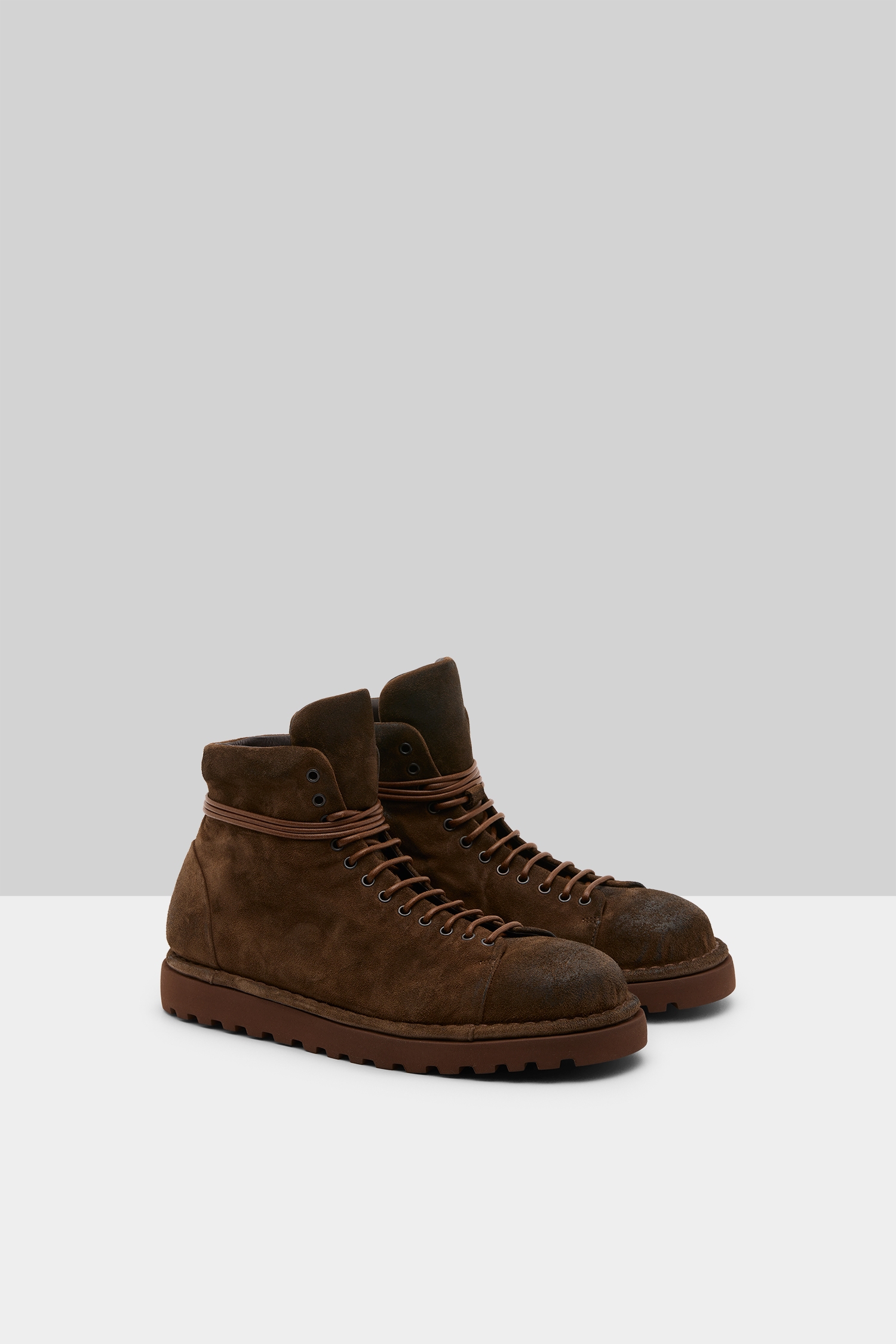 Pallottola Pomice Chocolate Suede Ankle Boots
