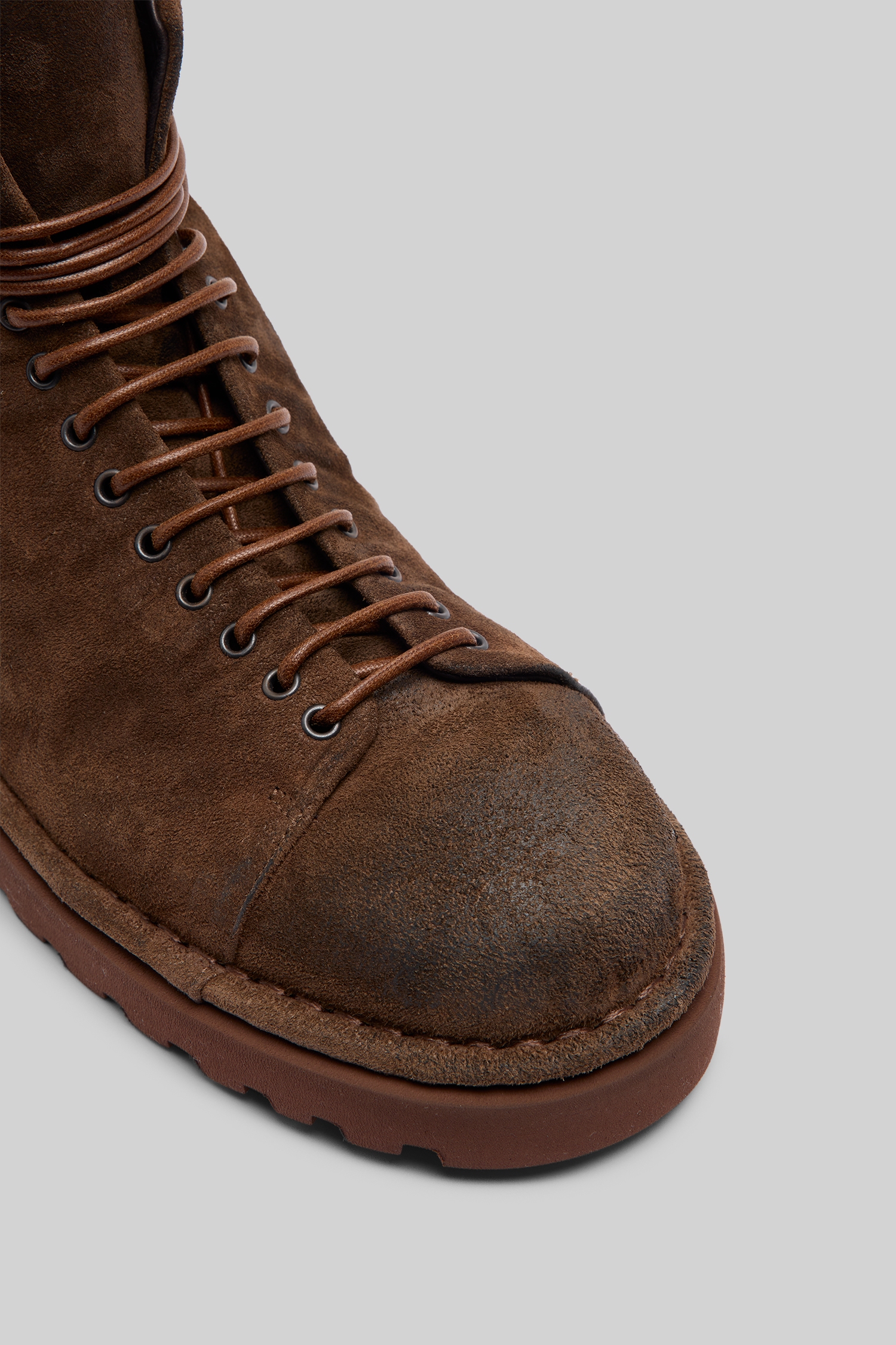 Pallottola Pomice Chocolate Suede Ankle Boots