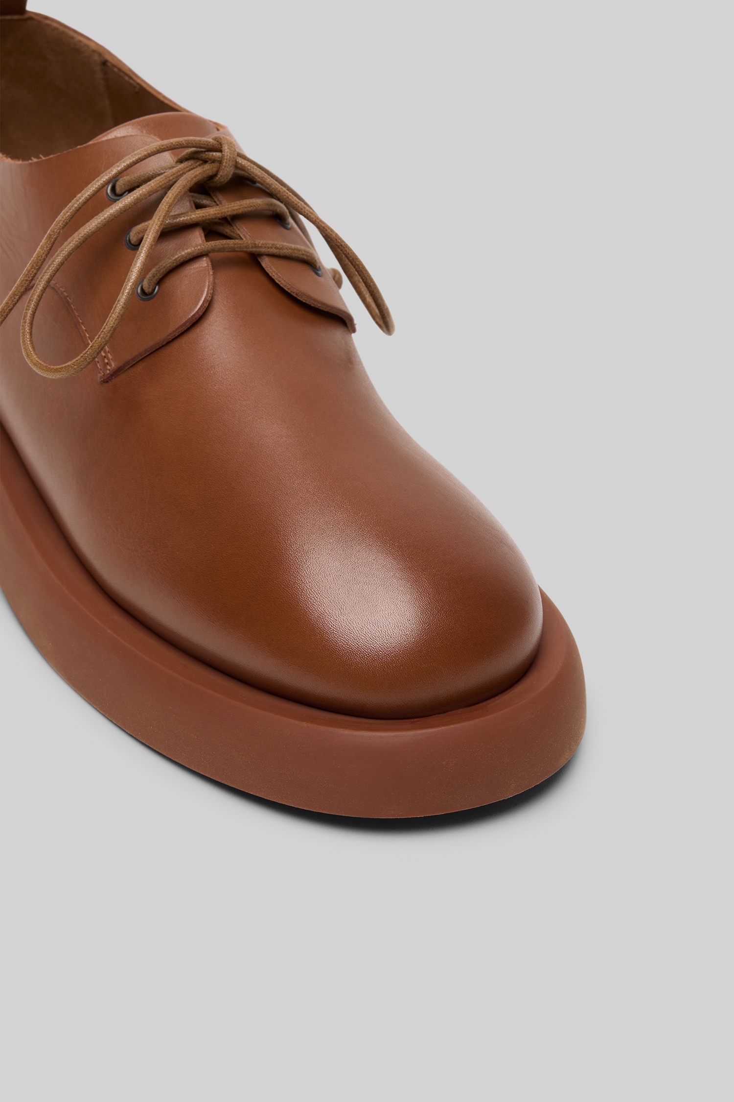 Gommello Basalt Leather Derby Shoes